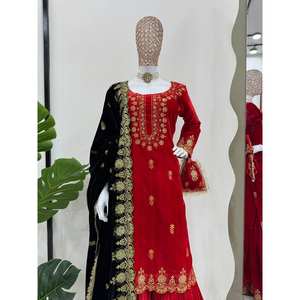 Designer Modest <b>Wedding</b> <b>Dress</b> Top-Bottom and Dupatta for Party Wear - Product Image 1