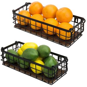 Panier de rangement en métal avec revêtement en poudre, robuste, pour l'organisation des placards à domicile - Product Image 3