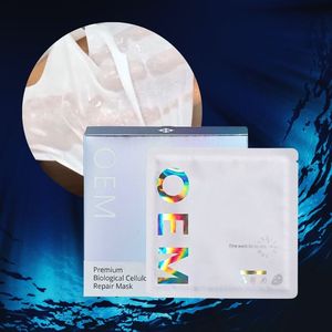 Masque facial en feuille de fibres biomimétiques OEM, complexe d'eau de mer profonde, anti-sensibilité, hydratation longue durée, soins de la peau en marque privée - Product Image 2