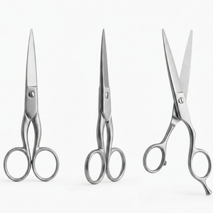 Ensemble de ciseaux à cuticules en acier inoxydable, outil pour les ongles et les sourcils / ciseaux de manucure, ciseaux à sourcils - Product Image 1