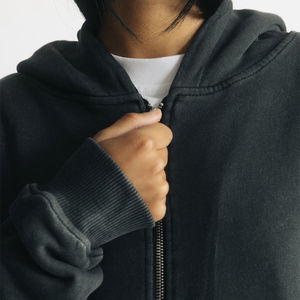 Última Tendencia, Sudadera con Capucha y Cremallera, 100% Algodón de Calidad, Clásica, Color Personalizado, Corte Holgado, Bordada, 340-460 Gsm, Manga Larga - Product Image 6