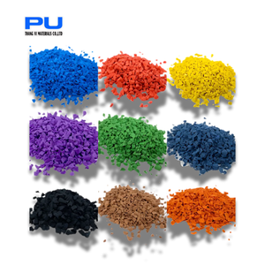 Surface antidérapante colorée de sécurité de granules en caoutchouc réutilisés par EPDM pour des terrains de jeu Surface granulée en caoutchouc protectrice - Product Image 3