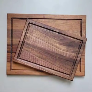 Tabla de cortar rectangular de madera con asa, madera marrón oscura, bloque de corte de cocina, diseño antideslizante de acacia duradero para cocina - Product Image 5