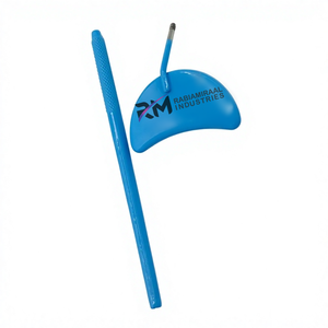 Sky blue Powder Coated Color Private Label Lash Inspection <b>Mirror</b> <b>Moon</b> Shape Custom Shape Eyelash Extension Beauty Tool - Product Image 4