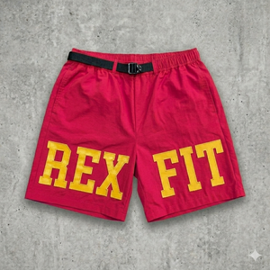 กางเกงขาสั้นออกกำลังกายลำลองสำหรับผู้ชาย REXFIT SPORTS ผ้าฝ้าย สตรีทแวร์ กางเกงฝึกซ้อม ผู้ผลิตตามสั่ง น้ำหนักเบา แห้งเร็ว - Product Image 1