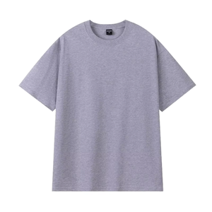 T-shirts pour hommes en jersey 100% coton de qualité supérieure, coupe ample, col rond, coupe boxy, possibilité d'ajouter votre logo, vêtements décontractés d'été pour hommes - Product Image 6