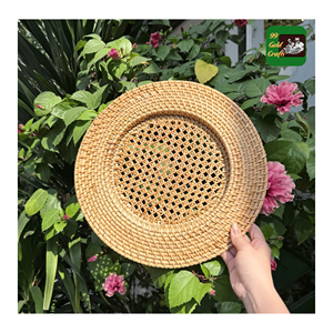 <b>Rattan</b> Charger Plates produced from natural <b>rattan</b> weave for <b>dining</b> <b>table</b> decor and event presentation, Vietnam origin - Product Image 6