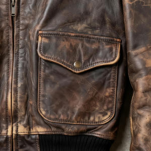 Chaqueta de Cuero Genuino Personalizada de Nuevo Estilo para Hombre, Chaqueta de Cuero de Primera Calidad, Corte Clásico Moderno, Personalizable en Todas las Tallas - Product Image 6