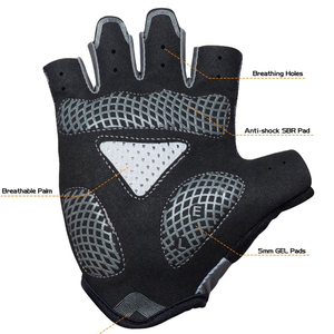 Gants de cyclisme chauds sans doigts, anti-choc, pour homme et femme, fabriqués en usine - Product Image 5