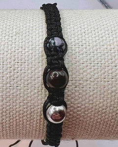 Pulsera de Macramé Hecha a Mano Ajustable Estilo Boho para Mujeres y Hombres, HARI OM CREATIONS, Certificación IGI, Hindúismo - Product Image 3
