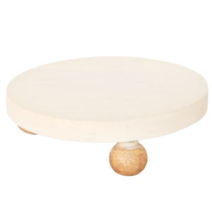 Support de présentation en bois artisanal minimaliste à motif animal, blanc crème - Socle de décoration pour la maison, vente en gros - Product Image 3