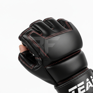Guantes de boxeo MMA al por mayor de cuero PU con logo personalizado, guantes de entrenamiento MMA para kickboxing y fitness - Product Image 4