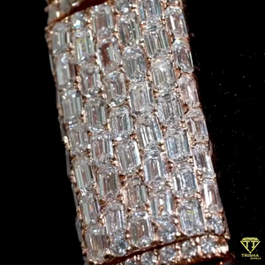 <b>Iced</b> <b>Out</b> Moissanite Diamond In 925 Sterling Silver <b>Chain</b> Hip Hop Bling Jewelry Celebrity Diamond <b>Chain</b> Luxury Statement Jewelry - Product Image 2