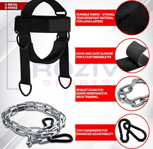 Adjustable <b>Head</b> For Gym Neck Strength <b>Training</b> Heavy Duty Soft Padded <b>Head</b> & Chin Strap For Muscle Development - Product Image 2