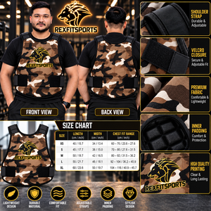 Chaleco Deportivo con Logotipo Personalizado OEM, Fabricante Mayorista de Pakistán, Protector de Pecho para Entrenamiento con Camuflaje, Ropa Deportiva Personalizada para Equipos - Product Image 4