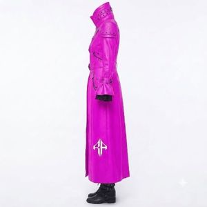 Abrigo gótico de cuero para mujer con manga regular, cuello vuelto y decoración de tela de sarga, personalizado por RIVIAN ATLANTIC - Product Image 5