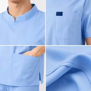 Conjunto de Uniformes Médicos Personalizados con Logotipo, Unisex, Transpirables, de Tela Elástica, para Enfermeras de Hospital, Estética y Salones Dentales - Product Image 6