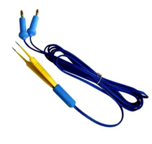 Forceps bipolaires manuels en acier inoxydable avec pointe et revêtement antiadhésifs, conception à baïonnette pour la chirurgie neurologique et cardiaque - Product Image 4