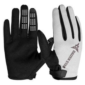 Daizen Star Breathable Full Finger Racing Gloves Non-Slip PU Coated Unisex Cycling Outdoor Activities Pull on Universal Season - Product Image 5