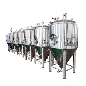 1000l jacketed conical fermenter and brewhouse used beer brewing system