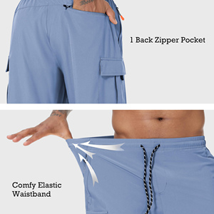 Pantalones cortos tipo cargo para hombre, cómodos, de secado rápido, estilo clásico de verano, transpirables, para actividades, pantalones cortos tipo cargo para hombre - Product Image 3