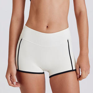 Shorts de sport pour femmes, taille haute, personnalisés, pour l'été, yoga, course, effet push-up, double face brossée, extensibles, vente en gros - Product Image 3