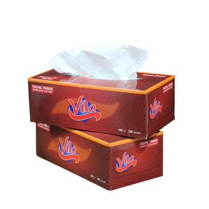 Mouchoirs en papier super doux 2 plis 15 GSM, boîte blanche, logo gaufré, en pâte de bois vierge, pour la maison, le bureau et les restaurants (vente en gros) - Product Image 1