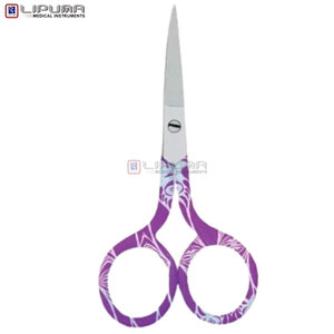 LIPUMA Russian Style Ultra-Fine Stainless Steel Curved Blade Right-Handed Fancy Scissors Manicure Pedicure <b>Nail</b> Art Durable - Product Image 4