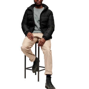 Casual Wear New Style Cheap Price <b>Men</b> <b>Canvas</b> Puffer <b>Jackets</b> Stand Collar Front Custom Made Eco-Friendly Breathable Windproof - Product Image 2