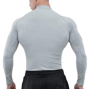 Camiseta Deportiva de Compresión para Hombre, Color Sólido, Personalizada, al por Mayor, Manga Corta, Secado Rápido, para Correr, Entrenamiento, Gimnasio, Atletismo - Product Image 3