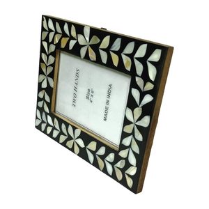 TWO HANDS Picture <b>Frame</b> Mother of Pearl Leaf Photo <b>Frame</b>, Beach Picture <b>Frame</b> Tabletop or <b>Wall</b> Hanging - Product Image 4
