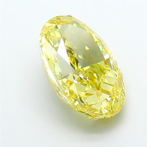 Diamant de laboratoire CVD certifié, jaune intense et vif, taille ovale, pierre précieuse lâche pour les chefs-d'œuvre de joaillerie haut de gamme - Product Image 2