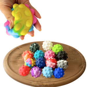 Balle sensorielle anti-stress en silicone Pop Bubble Fidget avec taille et couleur personnalisables pour les enfants de 5 à 7 ans et les adultes - Product Image 6