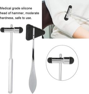 Ensemble de marteaux réflexes neurologiques en acier inoxydable de qualité supérieure, kit d'outils de diagnostic par percussion, instrument médical approuvé CE ISO - Product Image 2