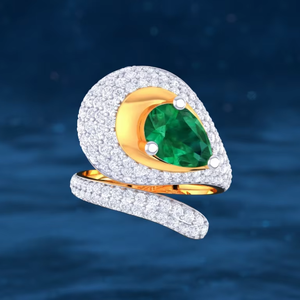 Anillo Vintage con Diseño de Serpiente Entrelazada y Diamantes para Cóctel, Boda, Fiesta, Regalo de Joyería para Ella - Product Image 1