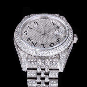 Reloj de pulsera de lujo para hombre con movimiento mecánico y caja de acero inoxidable con diamantes de alta calidad - Product Image 3