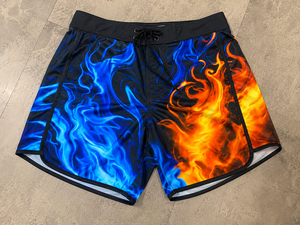 Custom Flame Graphic <b>Men</b> Surf Board Shorts Quick Dry Swim <b>Trunks</b> Sublimation Printed Beach Water Sports Shorts OEM ODM Supplier - Product Image 6