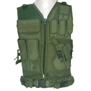 Gilet tactique personnalisable en nylon 500D à libération rapide, camouflage, plaque pour la protection du corps, armure de sécurité avec système Molle - Product Image 4
