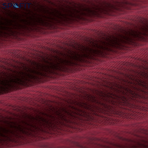 Men's Hooded <b>Zip</b>-Up <b>Sweatshirt</b> Maroon Black Color Block Casual Full Sleeve Autumn Wear With Side Pockets - Product Image 6
