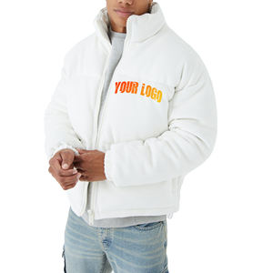 Veste matelassée en duvet de qualité supérieure avec logo personnalisé, veste en duvet rembourrée, veste d'hiver pour homme - Product Image 2