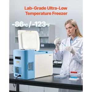 Congelatore a Temperatura Ultra Bassa da 25 L per Laboratori, Gamma Regolabile -40 -123 F, Display Digitale, Attrezzatura in Acciaio Inox 304 - Product Image 2