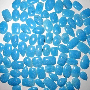 Natural Blue Hemimorphite Quartz Cabochons 100% Natural Color Customizable Sizes Unenhanced Bulk Wholesale Gemstone for Pendant - Product Image 5