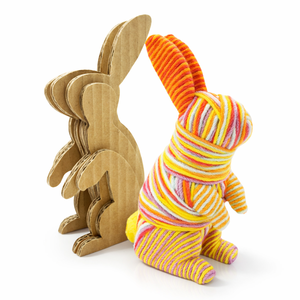 Kit de Manualidades Educativo DIY con Hilos para Enrollar Conejos, Fácil y Divertido, para Niños de 7+ Años, Juguete de Rompecabezas de Cartón - Product Image 1