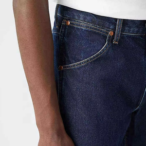 Jeans de Mezclilla Negros de Pierna Ancha para Hombre, Cintura Alta, Corte Holgado, Tela de Algodón Tejida, Ropa Casual de Otoño - Product Image 3