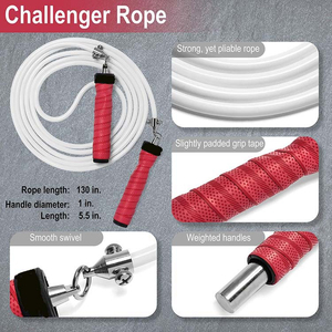 Corde à sauter réglable à vitesse variable avec câble, design OEM, poignées en plastique, haute qualité, best-seller, la plus populaire - Product Image 6