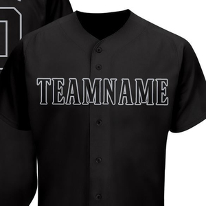 Maillot de baseball personnalisé par sublimation OEM, 100 % polyester, décontracté, avec boutons sur le devant, nom et numéro de l'équipe, style athlétique - Product Image 2