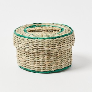 Good price decorative <b>drink</b> <b>coaster</b> with storage box top quality hand-weaving seagrass <b>coasters</b> - Product Image 2