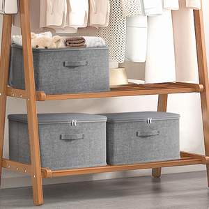 กล่องเก็บผ้าแบบประหยัดพื้นที่ทำจากเวียดนามตะกร้าและถังขยะใช้งานได้จริง - Product Image 1