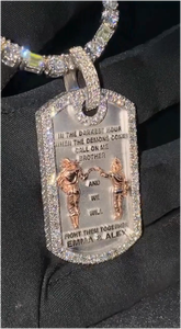 Colgante de Perro con Diseño Único 3D, Totalmente Engastado a Mano, Joyería Hip Hop, Chapado en Rodio, Plata S925, Diamante Moissanita VVS1 - Product Image 4