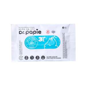 Toallitas Refrescantes Herbales Sin Fragancia Dr. Papie, Suaves, de Viscosa, Impresas por Transferencia de Calor, para Uso Corporal en Bebés - Product Image 6